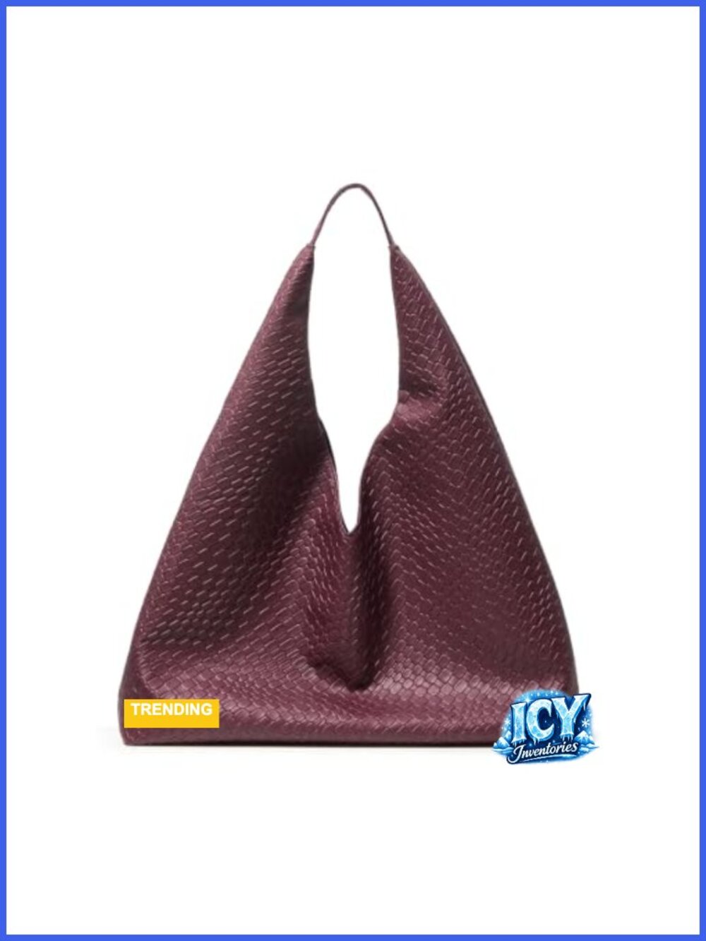OAAVVJL Woven Texture PU Leather Tote Bag Casual Shoulder Handbag